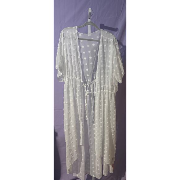 All White Cover-Up Size 3XL - Picture 1 of 1